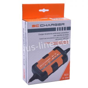 Acculader voor motoren, brommers, scooters